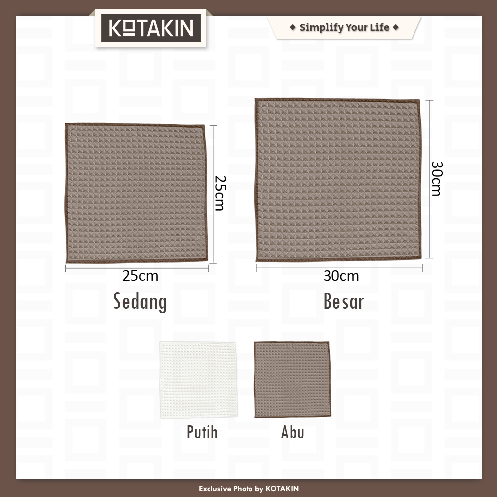 Kain Lap Microfiber Serbaguna Serbet Dapur